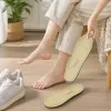 Beige comfortable sweat-absorbing insoles, unisex breathable, anti-slip and shock-absorbing details Picture